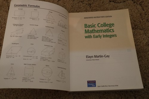 Basic College Mathematics with Early Integers Annotated Instructor's Edition - Picture 3 of 4