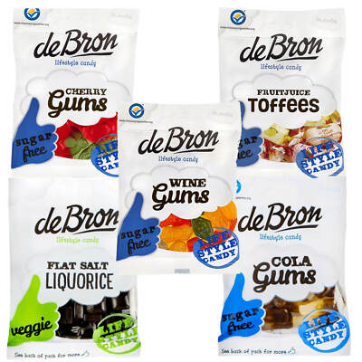 De Bron lifestyle Candy zuckerfrei low carb Fruchtgummis Cola Flaschen Bären