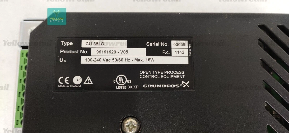 GRUNDFOS CU3510 PILOT PUMP UNIT CONTROLLER 96161620-V05 CU 3510 | eBay