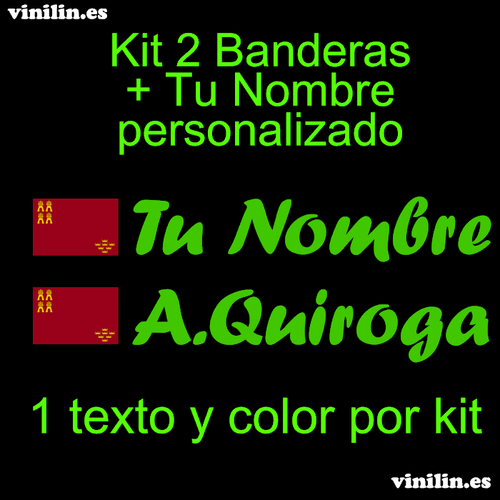 Murcia Flag Vinyl Sticker + Custom Name - Picture 7 of 15