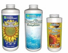 General Hydroponics GH FloraKleen 1 qt, GH Liquid KoolBloom 1 qt, GH