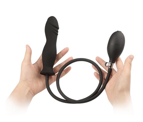 Extensor extensor extensor vaginal anal inflado aire de silicona juguete - Imagen 2 de 7