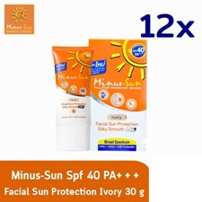 12x Minus Sun Facial Ivory SPF40 PA  UVA/UVB Protection Oil Control No Sticky