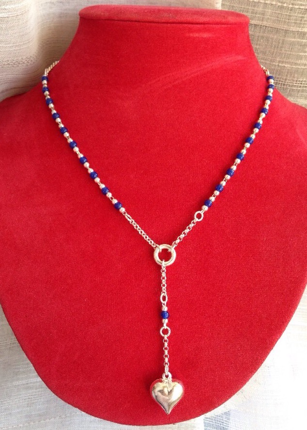 Collier Sautoir En Perles D'argent 925 - Poinçon Orfèvre - Neuf Avec étiquettes