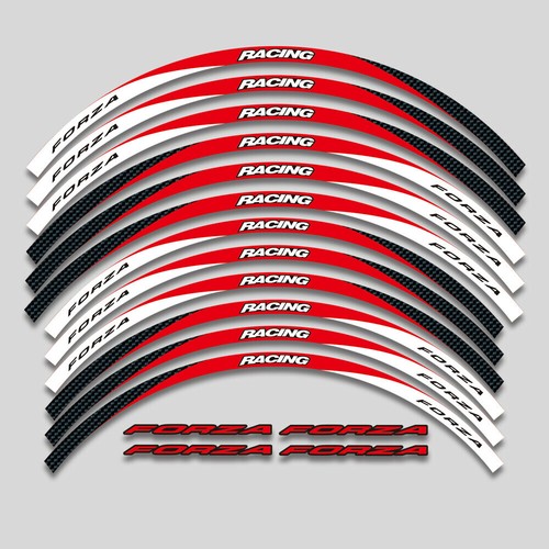 For Honda Forza 125/250/300/350 Thick Rim Wheel Decal Sticker #3 - Picture 9 of 11