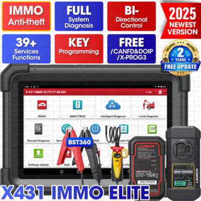 Launch X431 IMMO Elite PRO 5 Key Programming Tool Full System Diagnostic Scanner