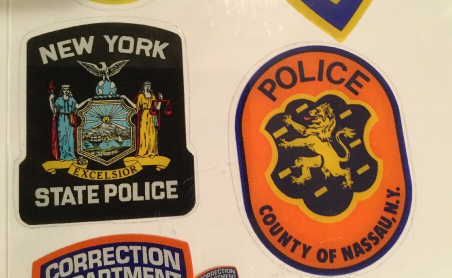 1 New York State 1 Nassau County Police “Collectible” Inside decals NY NYS LI eBay