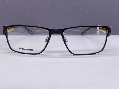 Change me Brille Herren Damen Schwarz Gelb Matt 8266 * kein Wechselbügel