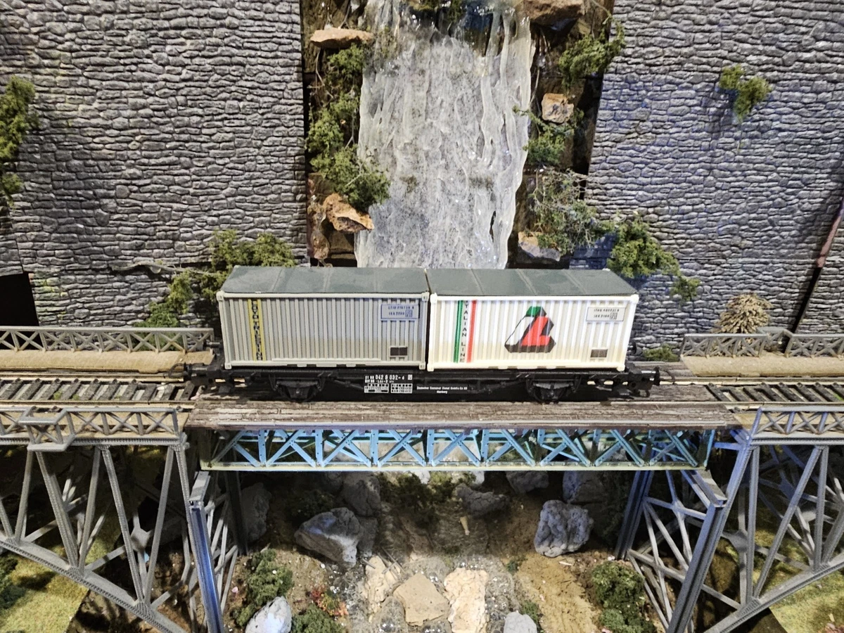 C15 LIMA H0 HL6002 Güterwagen DB Cargo Container Flachwagen KKK OVP TOP