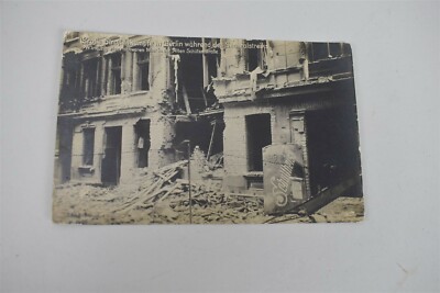 German Revolution Berlin Postcard 1919 RPPC Strassenkampf Bombed Street 