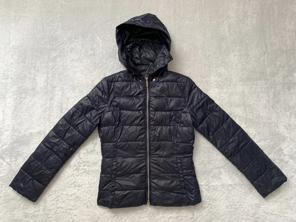 Genuine Authentic Women s Navy Armani Puffer Jacket Size 42 Medium Cost 280