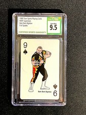 1988 WWF SUPERSTARS TITAN SPORTS PLAYING CARDS CSG 9 MINT BAM BAM BIGELOW 2806