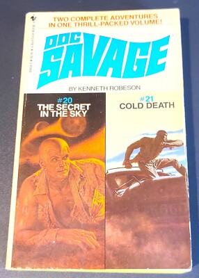 DOC SAVAGE Bantam Double Paperback #20/#21 (1982) FINE TO FINE PLUS