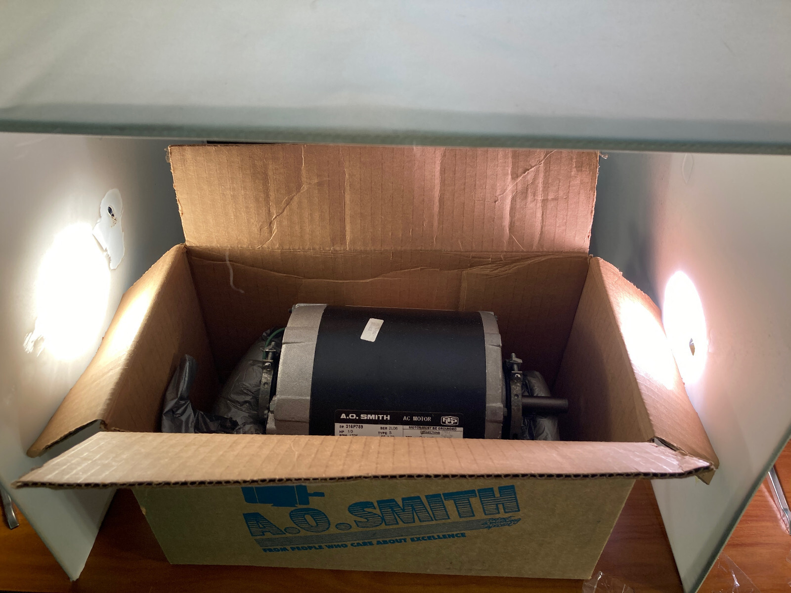 AO Smith 316P759 Electric Motor 1/3 HP 1725 RPM 115 Volt