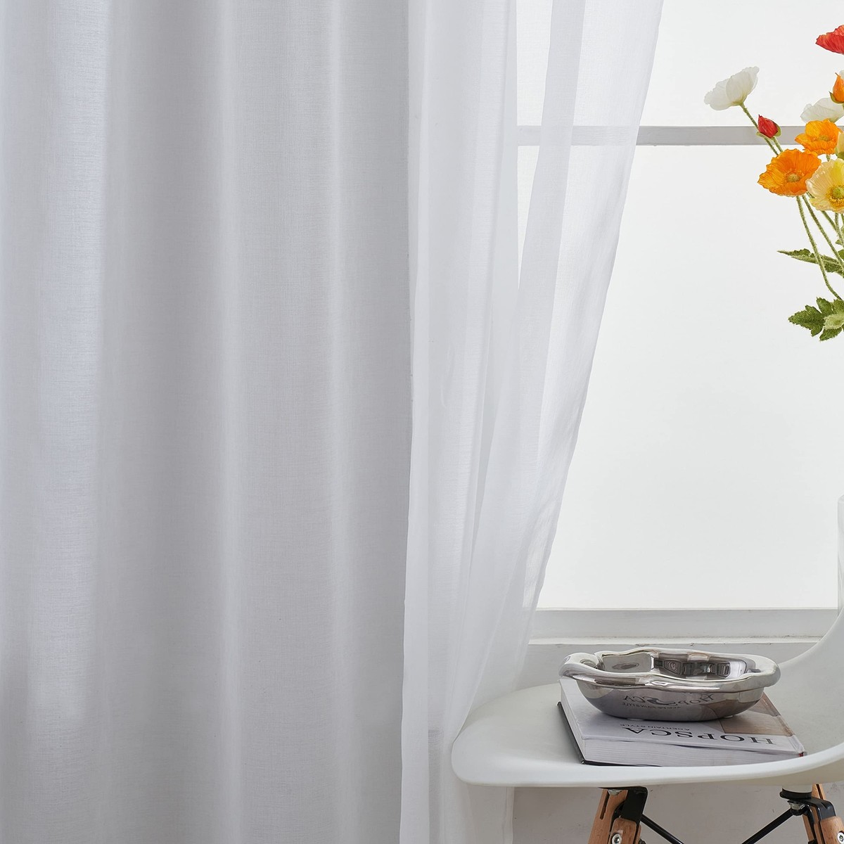 Curtain Rod White Shower Curtains Window White Sheer Curtains 84 Inches  Length 2 Panels Country White Curtain Curtain Rods, image size:1200x1200