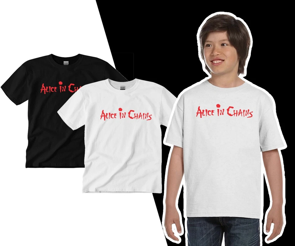 Alice In Chains YOUTH Classic Rock Logo Band Youth T-shirt Tee New - Image 2 of 3