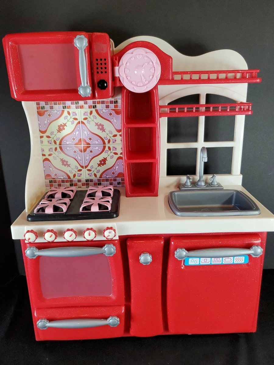 Our Generation Gourmet Red Kitchen w/ Accessories for 18 Dolls