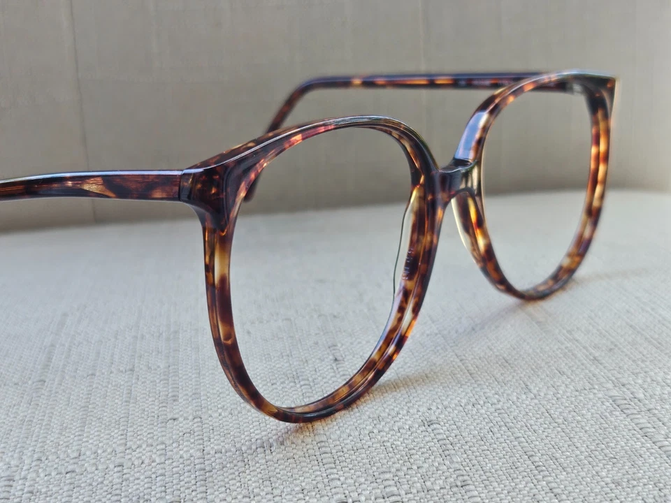 Marco de gafas vintage Luxottica para mujer marrón tortuga 54[]16 135 marco Italia Foto 4 de 4