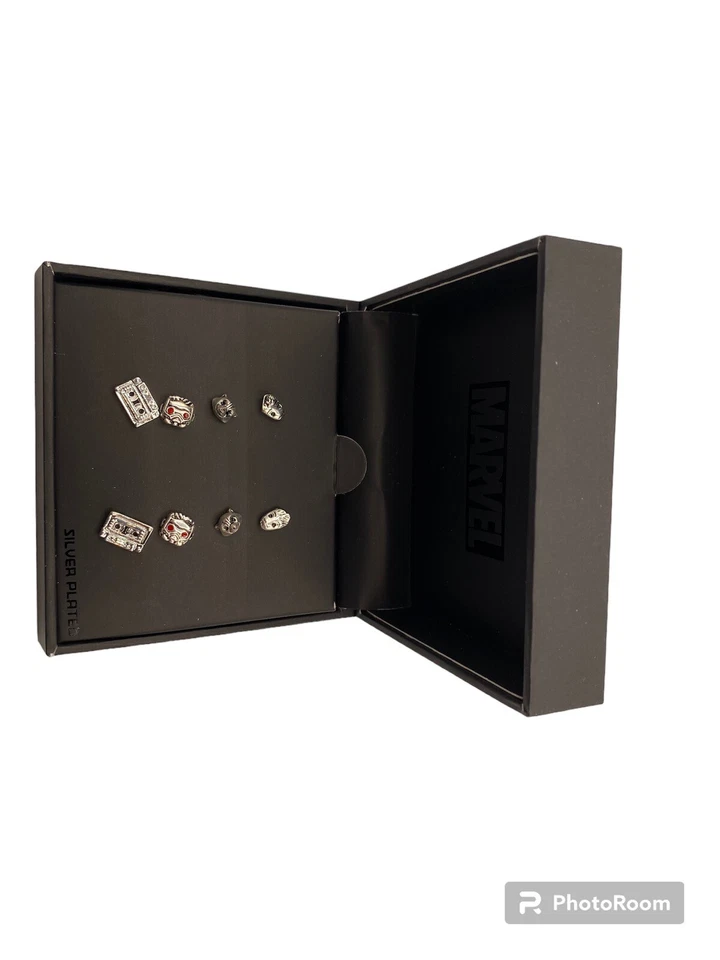 Marvel Guardianes de la Galaxia Groot SL RCKT CS ST 4 PK Pendientes Juego de tachuelas BWT Foto 2 de 4