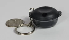 Tupperware GADGET Heat N' Serve MINI KEYCHAIN Black with Black Vent - UNUSED