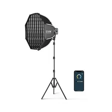GVM SD80D 80W LED Video Light Kit with Softbox, Bowens Mount, CRI97+, 2700K-7...