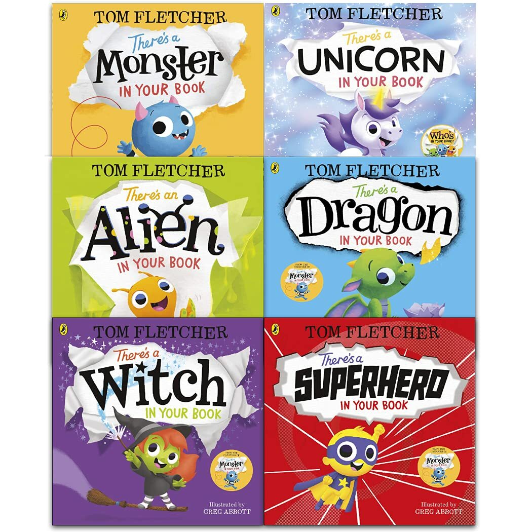 Tom Fletcher Theres Series 6 Books Collection Set There's a Witch in Your NEW