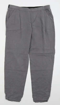 Monogram Damen grau Lyocell Mischung Hose Größe 14 L26 in