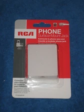 RCA White Surface Mount Telephone Jack TP265WHR RCA TP265WHR White, New!
