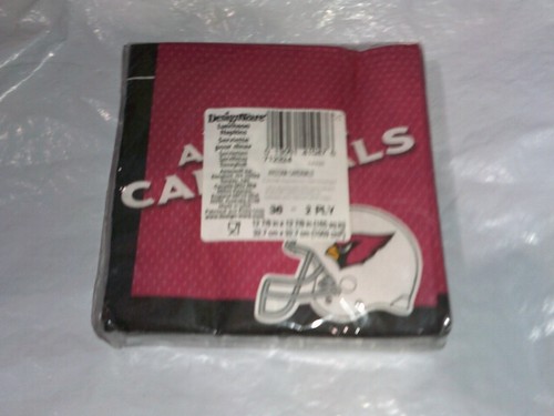 NFL Arizona Cardinals Sports 6.5" x 6.5" Banquet Party Paper Luncheon Napkins - Picture 2 of 2