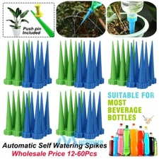 12-60Pc Plant Self Watering Spikes Automatic Water Feeder Irrigation Drip System