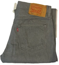 Levi's 501 Men's Denim Gray Jeans Button Fly Cotton 34 x 30 Straight Leg