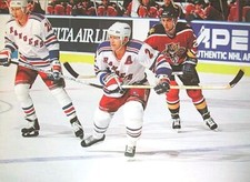 NHL HOCKEY PHOTO PRINT(4x6)BRIAN LEETCH ALEX KOVALEV NEW YORK VS JESSE BELANGER