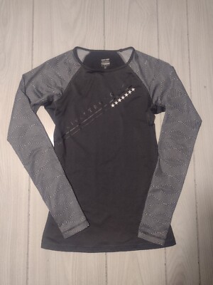 Nike Pro Livestrong Fitted Running Top Thumbholes XS Fleece Inside Warm
