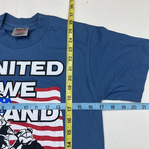Vtg Single Stitch T Shirt Mens XS/S 9/11 September 11 United Patriotic American - Picture 4 of 8