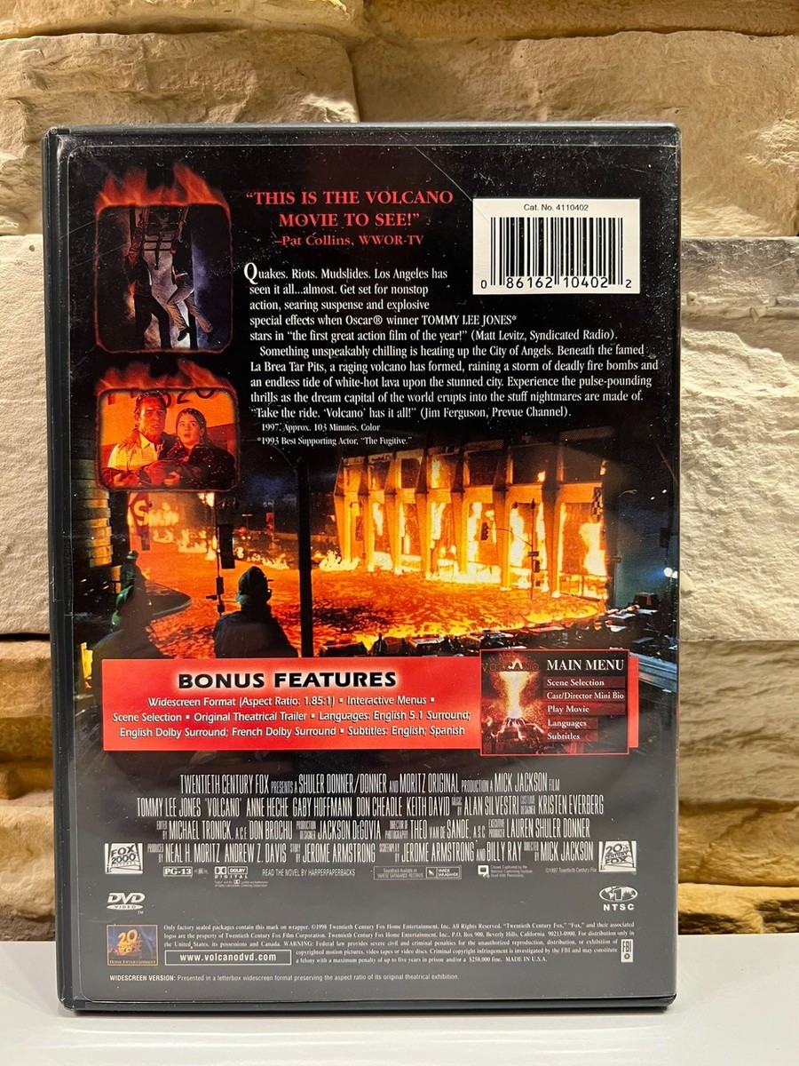 VOLCANO 1979 TOMMY LEE JONES ANNE HECHE GABY HOFFMAN DON CHEADLE