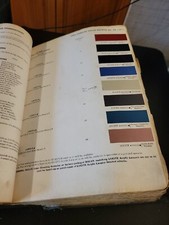 1960 DUPONT LUCITE CADILLAC COLOR PAINT CHIP SWATCH SHEET BULLETIN NO 23