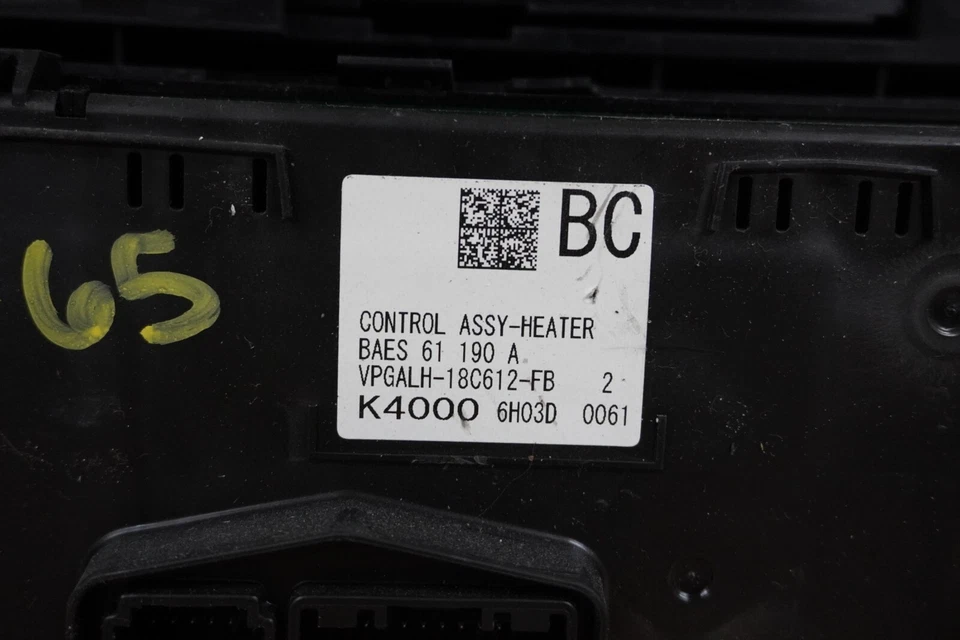 Mazda 3 2017 2018 aire acondicionado control de temperatura térmica OEM VPGALH18C612FB Foto 4 de 4