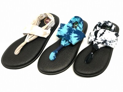 Sanuk Yoga Sling 2 Prints Women's 1017882 Flips Flops Sandals Tie Dye Yoga Mat