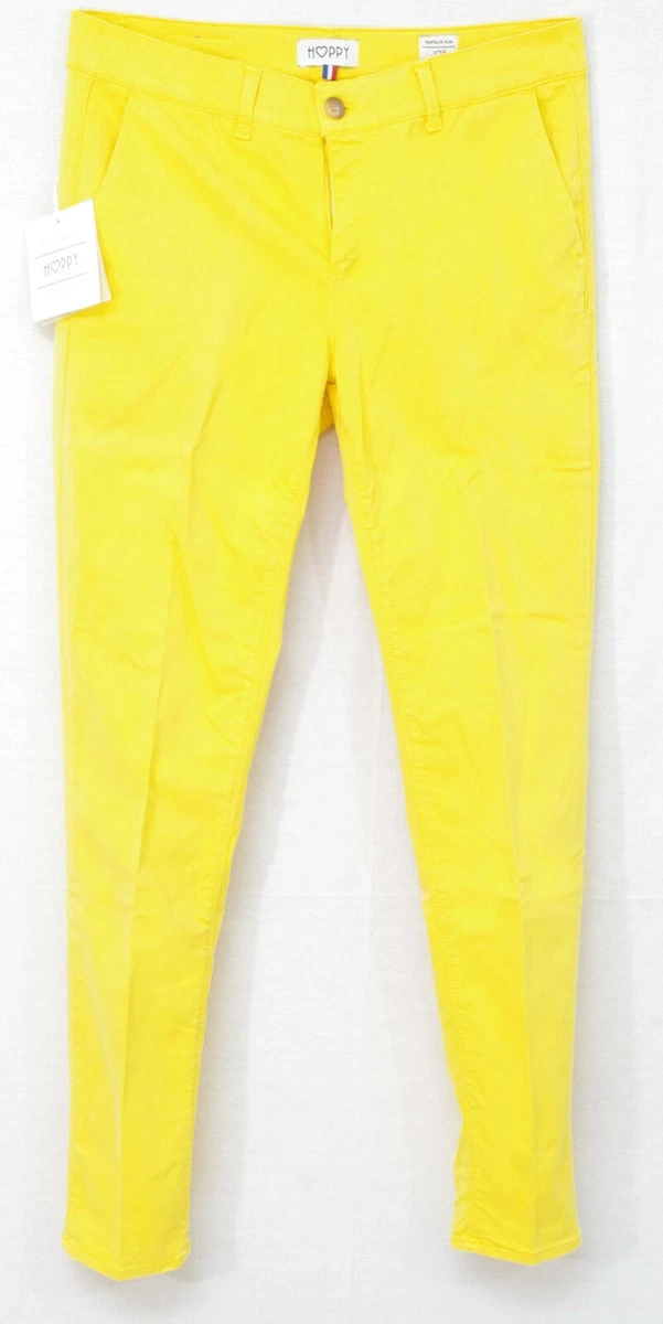 Pantalon chino top jaune femme