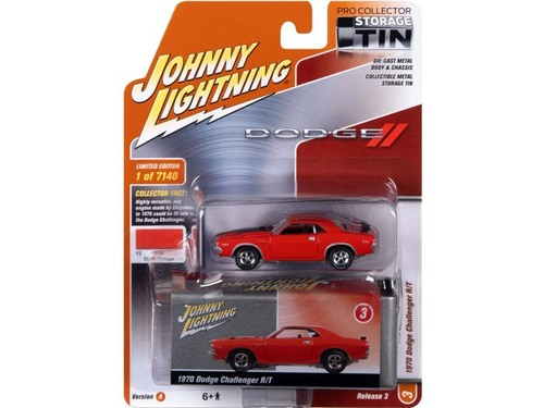 DODGE Challenger R/T - 1970 - HEMI orange - Johnny Lightning 1:64 - Imagen 5 de 6