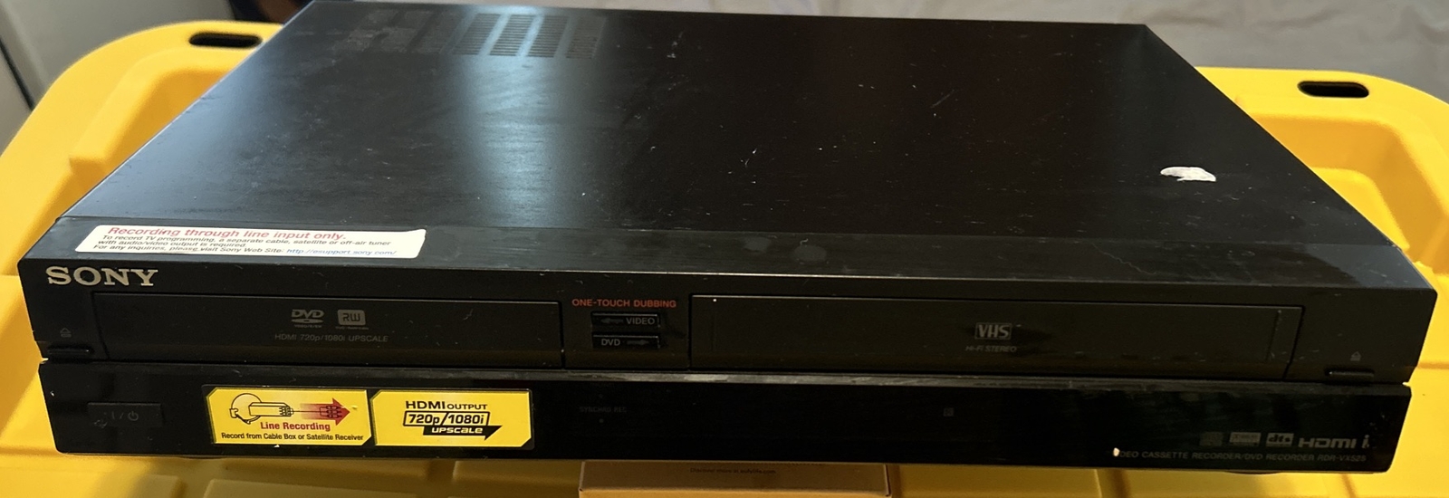 Sony Combo DVD VCR Player HiFi Stereo VHS Recorder RDRVX525 Working
