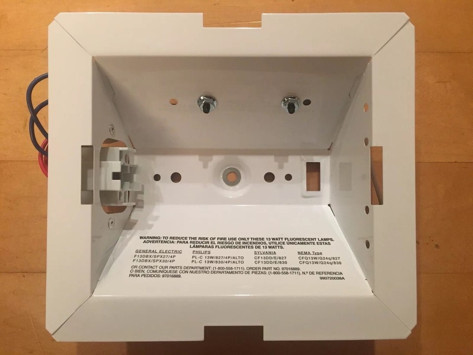 Broan NuTone 769RFTR01 (or 769RFT 769RF) CFL Light Socket & Reflector
