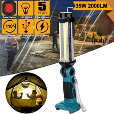 35W 2000LM LED Flashlight Work Light Spotlight for Makita 18V Li-ion Batteries