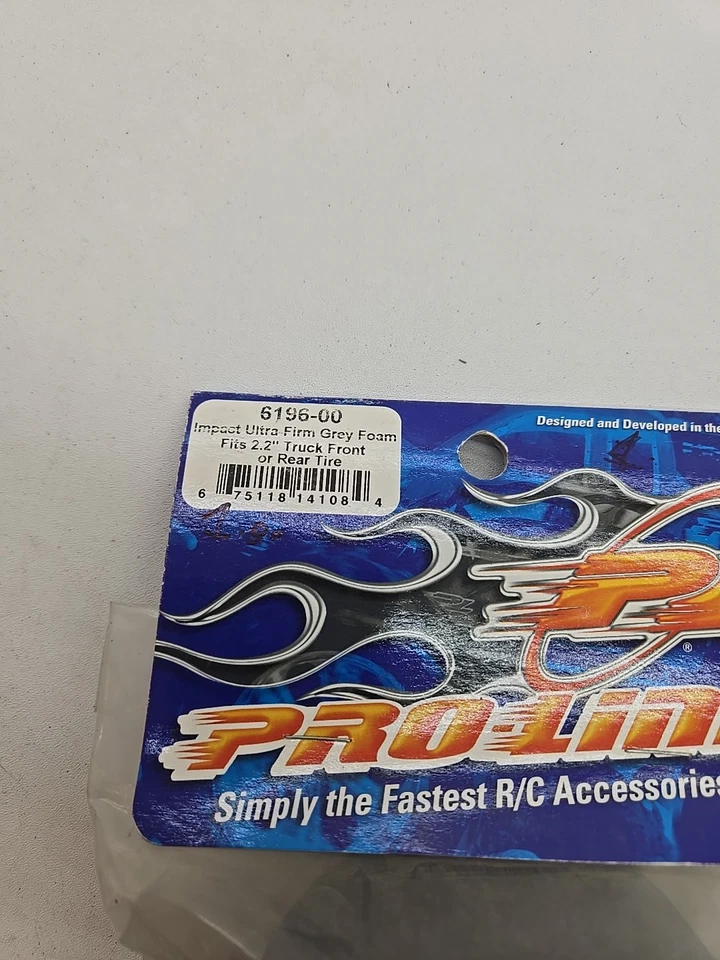 Vintage Pro-Line 6196-00 Ultra-Firm Grey Foam 2.2" Truck Front Or Rear Tire B144 - Image 2 of 3