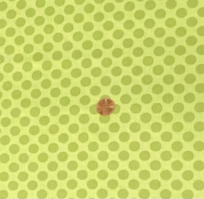 Tone on Tone Green Dots Novelty Fabric by Moda, BTHY, Green Polka Dots, OOP - Image 2 of 2