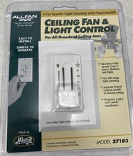 Hunter 27183 Ceiling Fan  Light Control Switch 4 Speeds Dimming 3 Wire NEW