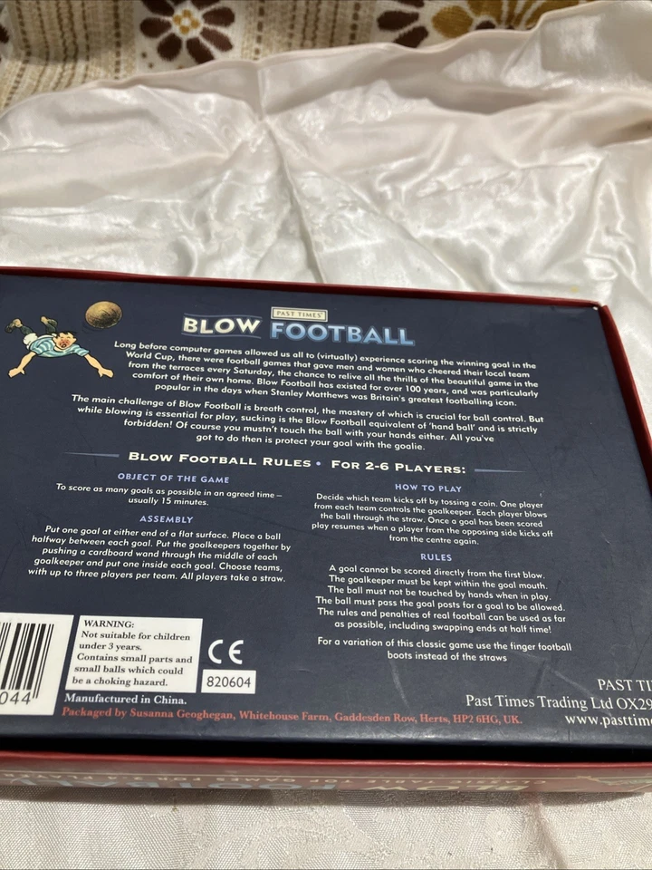 Vintage Style Blow Football by Past Times New - Image 4 of 4