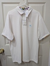 Tommy Bahama Men's Size XL Classic-Fit Performance Solid Polo Shirt Bright White
