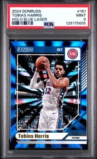 2024 PANINI DONRUSS HOLO BLUE LASER #161 TOBIAS HARRIS 35/49 PSA 9