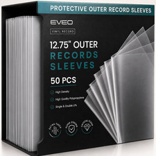 50 Vinyl Record Sleeves Outer   Crystal Clear Outer Vinyl Sleeves LP Album